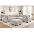 thumbnail image 4 of K-Living Sectional in Grey Mink Fabric, 4 of 5
