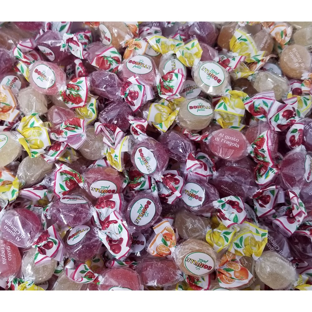 Fida Bonelle Italian Jelly Candy, Strawberry, Cherry, Orange, Lemon