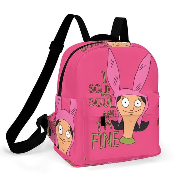 Bob's Bur-Ger Louise Mini Backpack Women Cute Small Backpack Purse Casual Travel Bag