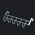 thumbnail image 4 of 3X 5 Hooks Over Door Home Bathroom Kitchen Coat Towel Loop Hanger Rack Holder Shelf,Silver, 4 of 8