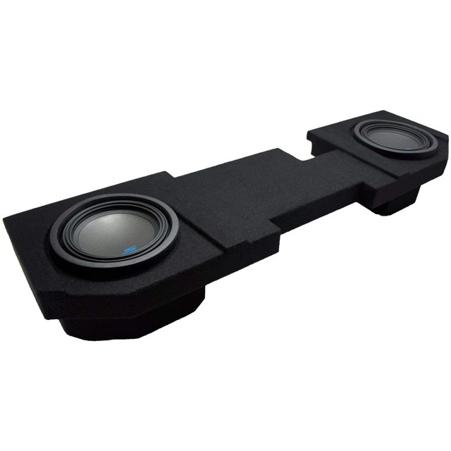American Sound Connection Alpine Bundle Compatible with 2002-2018 Dodge Ram S-W10D2 Dual 10" Loaded Sub Box Enclosure