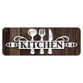 thumbnail image 2 of Kitchen Rug, Non-Slip Floor Mat, Washable Kitchen Mat, Utensil Print Decorative Rug, Kitchen and Laundry Area Comfort Mat, Anti-Fatigue and Waterproof Floor Mat, 2 of 5