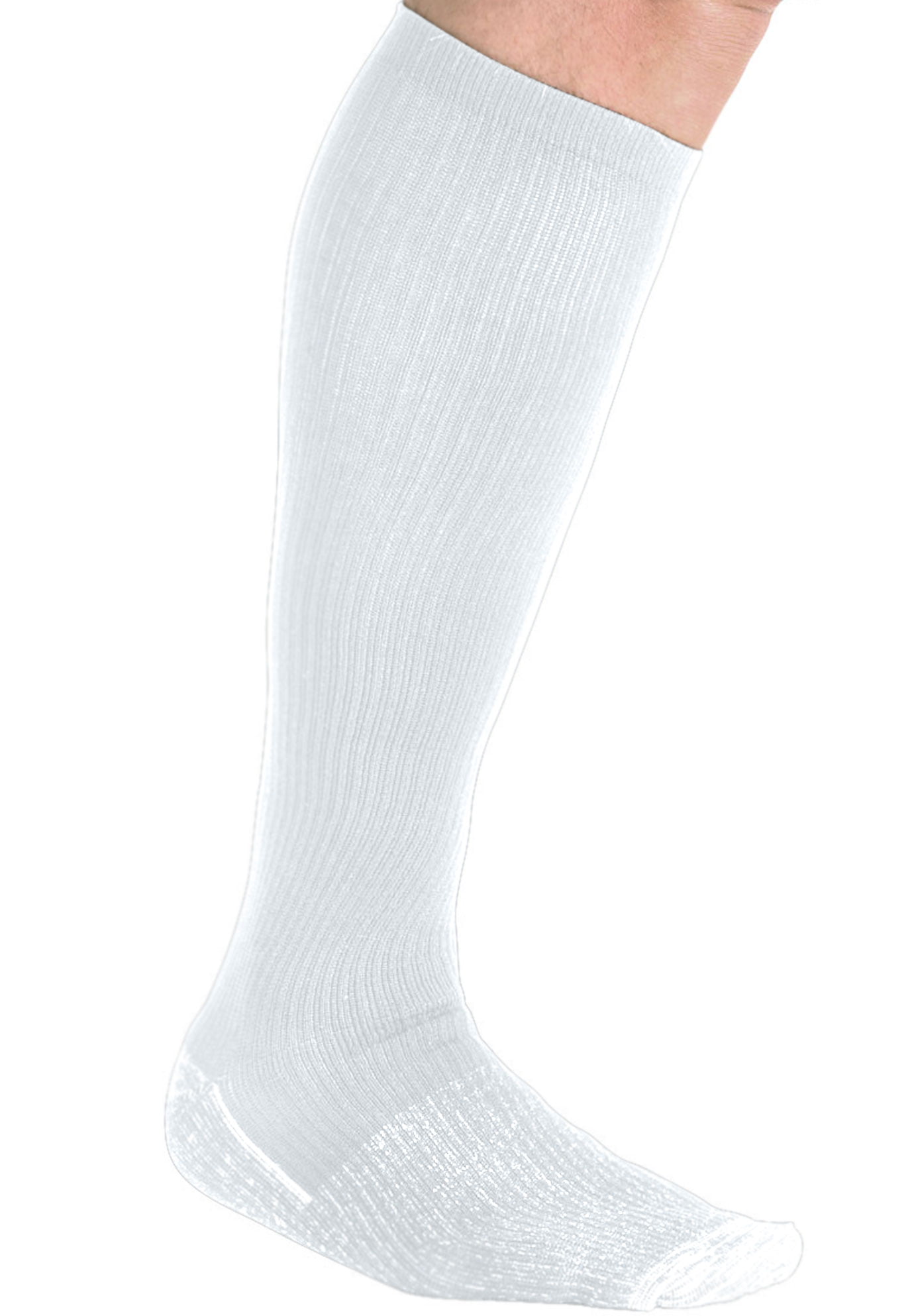 Mens Long Calf High Socks Texture stripe gray Compression Socks 