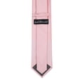 thumbnail image 4 of Jacob Alexander Men's Tone on Tone Corded Regular Length Neck Tie - Bridal Pink, 4 of 8