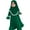 Green, variant on WERYOUNG Child Girl Dress With Hijab For Baby Girls Prayer Dress Clothes Long Sleeve Stylish