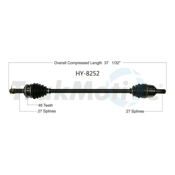 CV Axle Shaft Fits select: 2012 HYUNDAI ELANTRA, 2010-2011 HYUNDAI ELANTRA TOURING