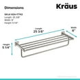 thumbnail image 2 of KRAUS Ventus Bathroom Shelf with Towel Bar, Brushed Nickel Finish, 2 of 7