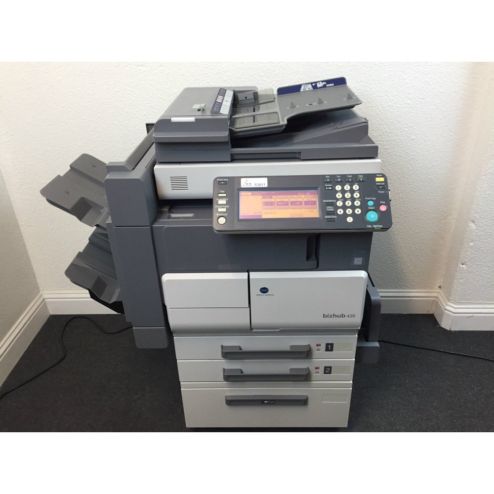 Konica Minolta Bizhub 420 Copier Printer Scanner Fax LOW use only 105k