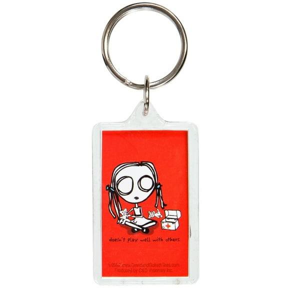 David & Goliath - Eve L Play Keychain