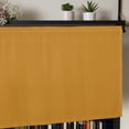 thumbnail image 5 of Pure Ginger Yellow Kitchen Valances for Windows, Modern Solid Color Minimalist Art Bathroom Window Valances 54x18 Inch Rod Pocket Window Treatments Valance Curtains for Living Room Bedroom Decor, 5 of 9