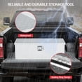thumbnail image 3 of DSstyles 30 Inch Aluminum Truck Tool Box, Truck Bed Storage Box with Security Lock and Wider Handles, Heavy Duty Waterproof Tool Box Organizer Chest for Pick Up Truck Rv Trailer - Silver, 3 of 8