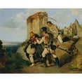 thumbnail image 3 of Carl Schindler 14x12 Black Modern Framed Museum Art Print Titled - The Capture of the Spy (1838), 3 of 5