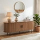 thumbnail image 2 of Mueble TV 55” Tipo Cómoda Organizador Vintage Centro de Entretenimiento de Madera Color Maple, 2 of 8
