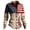 Navy, variant on Womens Usa 250th Anniversary Shirt National Flag Print Button Down Long Sleeve Shirts Patriotic Shirts