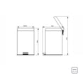 thumbnail image 4 of Bote de Basura Tramontina Acero Inoxidable con Pedal 20 LT, 4 of 4