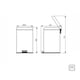 thumbnail image 4 of Bote de Basura Tramontina Acero Inoxidable con Pedal 20 LT, 4 of 4