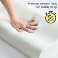 thumbnail image 4 of Kingrest Cooling Memory Foam Pillow for Neck Pain Relief Sleeping, Cervical Neck Pillow Adjustable Ergonomic Memory Foam Pillow For Side Back Stomach Sleepers Medium Firmness Quality (1 Pack), 4 of 9