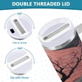 thumbnail image 5 of 40 Oz Car Handle Water Bottle Water Cup Water Bottle Water Jug Coffee Cup Travel Water Bottle Cool Cherry Trees, 5 of 8