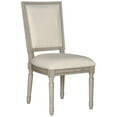 thumbnail image 4 of SAFAVIEH Buchanan 19''H Linen Rect Side Chair Light Beige / Rustic Grey, 4 of 8