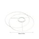 thumbnail image 4 of Matsuzay Lámpara Circular de hierro, anillo de sombra de luz, instalación fácil y elegante, actualización instantánea, ajuste duradero, 2 Decoración del hogar, 4 of 6