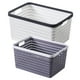 thumbnail image 5 of Cesta de almacenamiento de plástico de 2 pcs Organizador de canasta de baño Cesta de plástico de cocina, 5 of 5