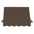 thumbnail image 2 of Awntech 4.375 ft Charleston Fixed Awning Acrylic Fabric, Brown, 2 of 2