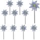 thumbnail image 1 of Repelente de aves, 10 unidades, reflectante, molino de viento, antipájaros, para proteger jardines, huertos y patios., 1 of 4