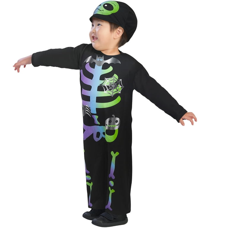 Skeleton Halloween Costume for Infant, Size 0-6M, by Way to Celebrate
