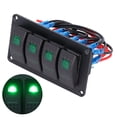 thumbnail image 4 of Toggle Panel, Waterproof Rocker Switch, Durable Practical Yachts For Vehicles Ships  Blue Light,Red Light,Orange Light,Green Light, 4 of 8