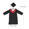 thumbnail image 2 of KAKOWELY Robe de Collation des Grades pour Enfants et Robe de Docteur pour Enfants de 140cm (Ligne Rouge) 23.62"X15.75"X0.08 Pouces, 2 of 5