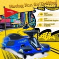 thumbnail image 6 of 24V Electric Wiggle Car, NEORIVER 360° Rotating Ride on Drift Car – 180W Brushless Motor, High/Low Speed 3-8 mph, Lights, Music, Bluetooth, USB, Replacement Wheels, Go Cart Toy for Kids, 6 of 10