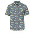 thumbnail image 5 of Camisa hawaiana de gran oferta de verano para hombre, camisas de playa con estampado divertido de hojas de surf en 3D para hombre, blusa genial de gran tamaño, ropa de calle, 5 of 5