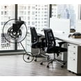 thumbnail image 3 of Slipstick 3" Floor Protecting Rollerblade Office Chair Wheels 7/16" Stem, Black, Set of 5, 3 of 5
