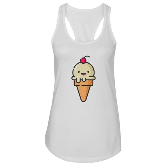 Ice Cream Cartoon Style Tank Women -Image by Shutterstock, Female XX-Large
