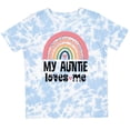 thumbnail image 3 of Inktastic My Auntie Loves Me Niece Rainbow Girls Toddler T-Shirt, 3 of 5