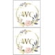 thumbnail image 3 of 2pcs WC Floral Decorative Wall Stickers Wall Decals Bathroom Stickers WC Decals, 3 of 4