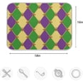thumbnail image 4 of GZHJMY Stylish Mardi Gras Carnival Fleur De Lis Pattern Absorbent Dish Drying Mat Microfiber Kitchen Countertop Table Protector Multi-Purpose Counter Rack Sink Drainer Pad (16 x 18 Inches), 4 of 6