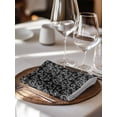 thumbnail image 6 of Black Floral Cloth Napkins Set of 8 Reusable Dinner Napkins, Vintage Farmhouse Abstract Flowers Pattern Cocktail Napkin Washable Table Napkins for Wedding/Holiday Party/Baby Shower 20"x20", 6 of 7