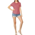 thumbnail image 2 of INSPIRE CHIC Women's Vintage Sweet Doll Collar Button Down Soft Shirt, 2 of 5