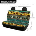 thumbnail image 4 of KUIFORTI Aztec Universal Rear Split Bench Seat Cover for Cars Truck SUV, Machine Washable Sunflower Back Seat Backrest Saddle Blanket Protector Set of 2 Pack, 4 of 4