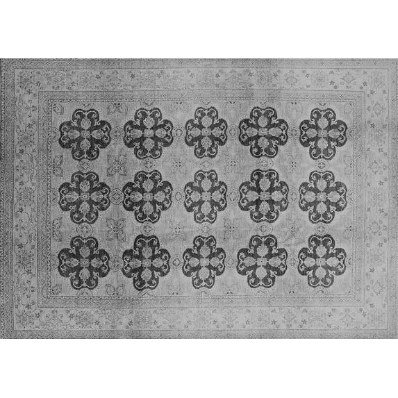 Ahgly Company Indoor Rectangle Oriental Gray Traditional Area Rugs, 8' x 10'
