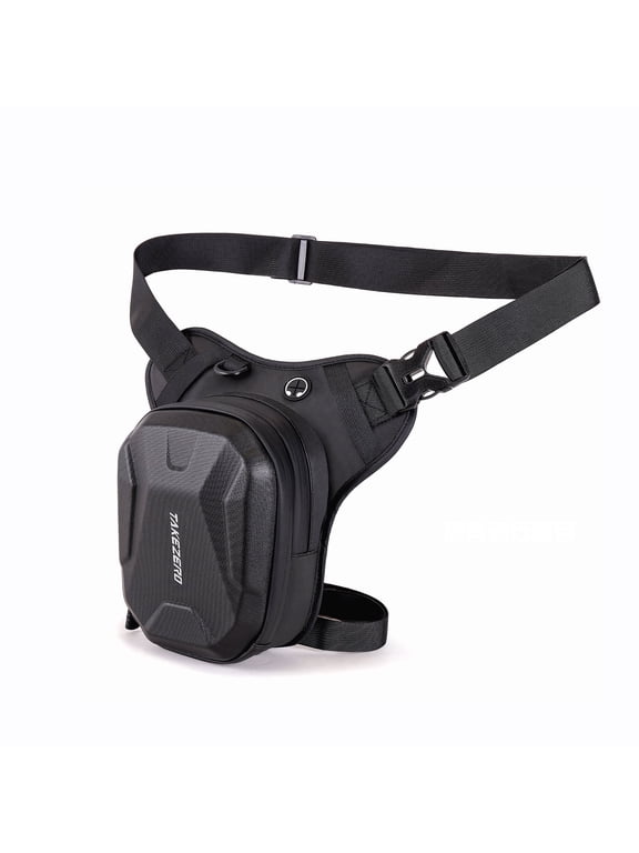 Thigh Bag, Drop Leg Bag for Women Men, EVA Motorcycle Leg Bag with Leg Strap, Expandable Storage Pack, Leg Fanny Pack for Racing Bike Cycling Horse Riding Hiking Camping Fishing Travel Outdoor