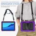 thumbnail image 4 of Huawei MediaPad T5 10 Case, Full-Body Protective Shockproof Cover with Screen Protector, 360° Rotating Stand, Hand/Shoulder Strap for Huawei Mediapad T5 10 10.1 inch 2018 Tablet, 4 of 6