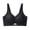 Black, variant on Plus Size Seamless Underwire Bra Comfortable Full Cup Support for Everyday Wear Smooth Fit Black XL