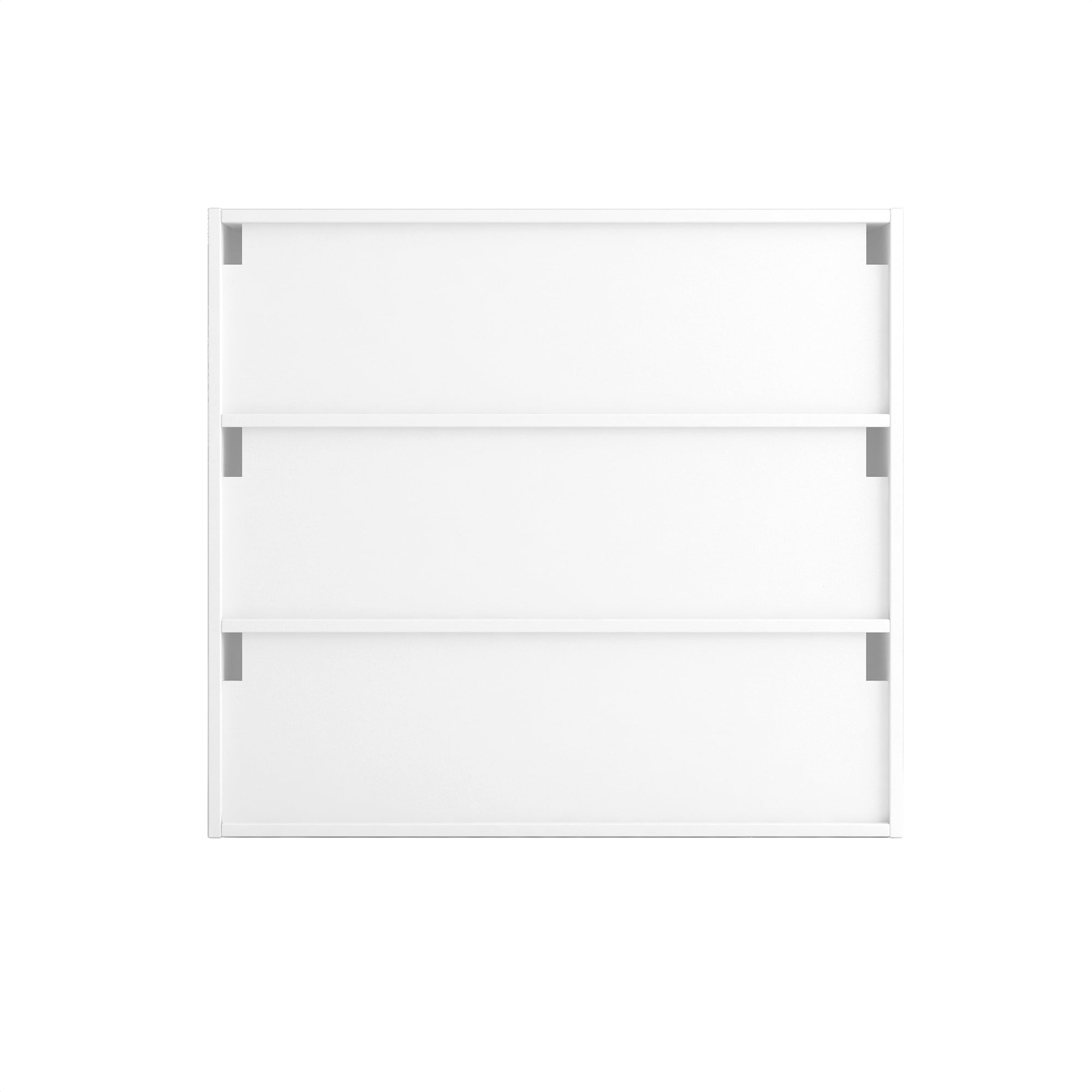 Shoe Boxes with LED Light,3 Tier Wooden Stackable Shoe Storage Box with Glass Door,White