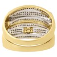 thumbnail image 3 of 10K Yellow Gold Diamond Trio Set Matching 3D Engagement Ring & Band 0.69 Ct., 3 of 6