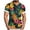 Army Green, variant on Men's Hawaiian Shirt, Short Sleeve Button Down Casual Tropical Graphic Print Relaxed Fit Lightweight Aloha Shirt for Summer Vacation Red,2XL