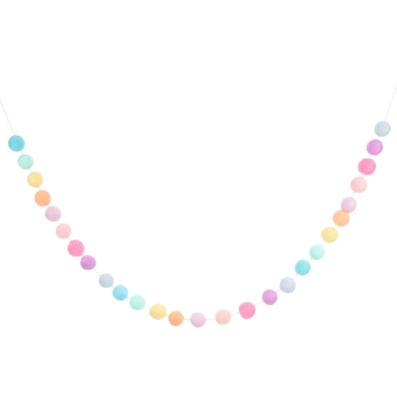 UPOUART Felt Ball String Macaron Decoration 1 Set