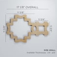 thumbnail image 2 of Ekena Millwork 17 1/8"W x 11 3/8"H x 3/8"T Small Cordova Decorative Fretwork Wood Wall Panels, Hickory, 2 of 6