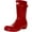 Gloss Military Red, variant on Original Short Rubber Rain Boot, Natural Rubber, Sherpa Lining, Non Slip Tread - 10M - Black